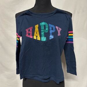 Garanimals Navy Blue 'Happy' Long Sleeve Tee